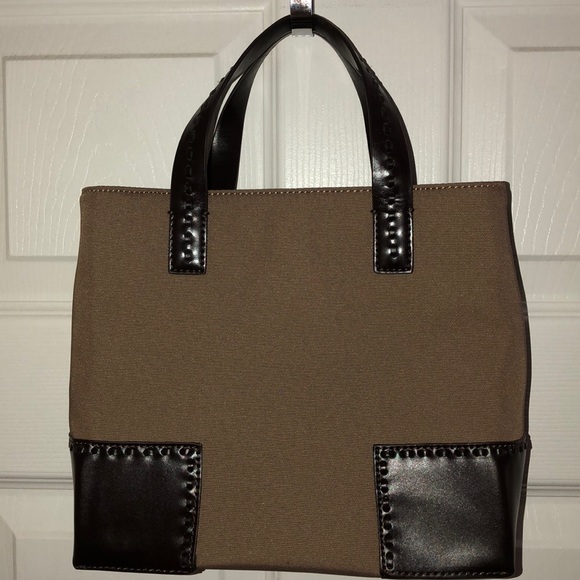 Cole Haan Handbags - NWOT Cole Haan Small Tote w/ Brown Leather Trim